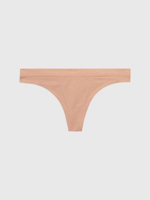 Calvin Klein String Thong Tuscan Terra Cotta QF6776-801 - Free