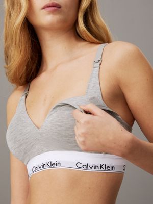 grey heather full cup maternity bra - modern cotton for women calvin klein