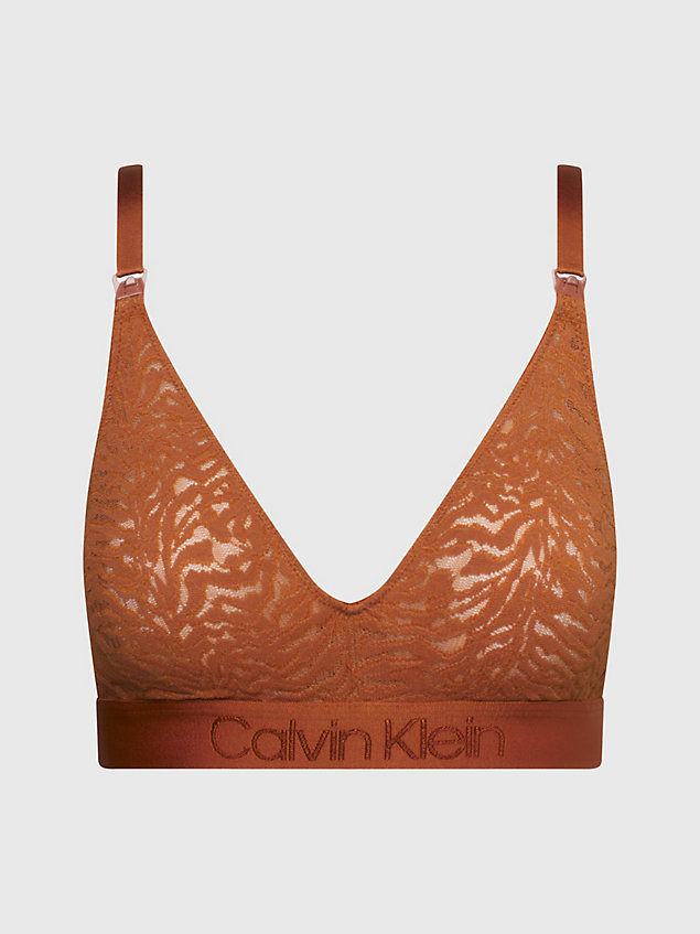 orange lace maternity bra for women calvin klein
