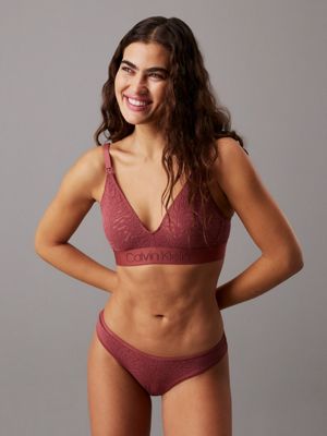 pink lace maternity bra for women calvin klein