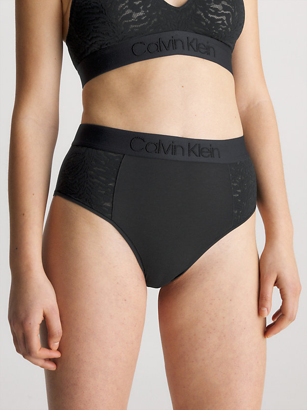 black high-waisted bikini briefs for women calvin klein
