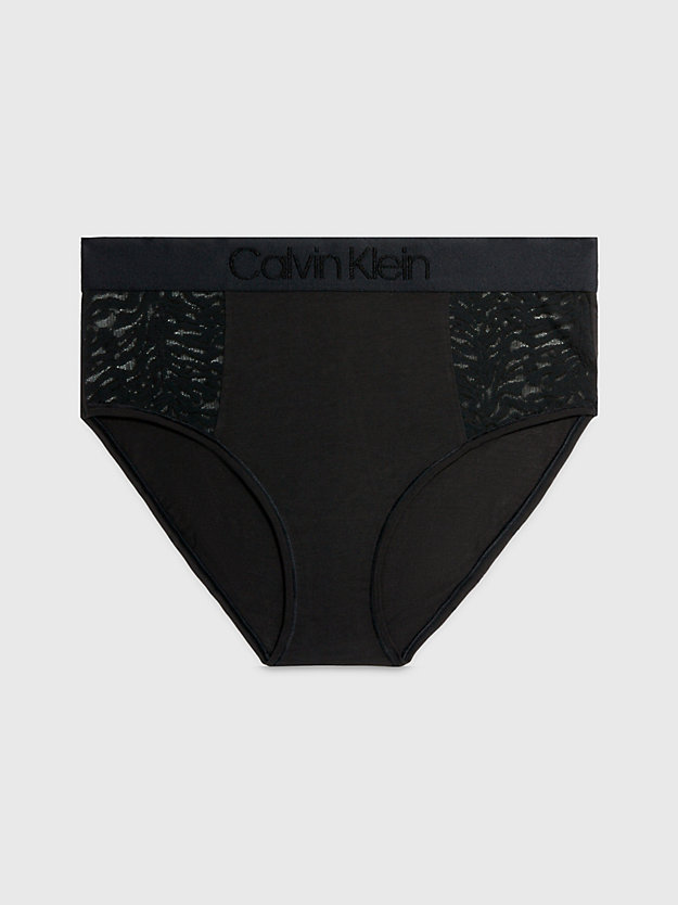 black high-waisted bikini briefs for women calvin klein