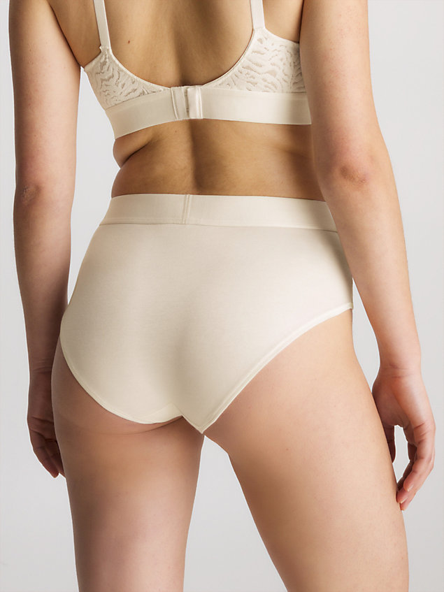 white high-waisted bikini briefs for women calvin klein