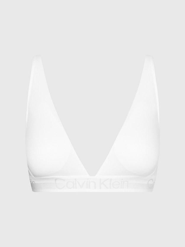 WHITE Soutien-gorge triangle - Modern Structure for femmes CALVIN KLEIN