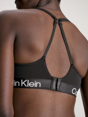 000QF6685E Calvin Klein Structure Cotton Underwired Bralette - 000QF6685E  Black