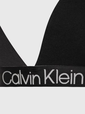 Calvin Klein reggiseno imbottito con fascia logata nero main image 0