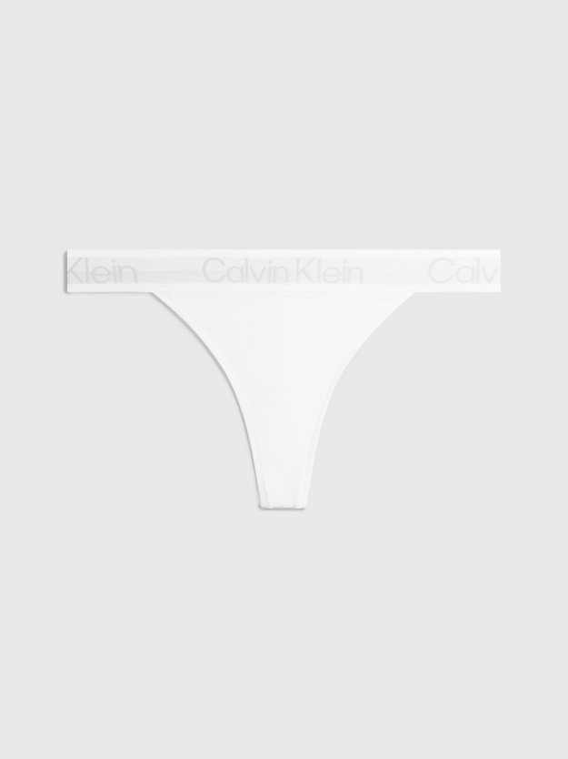 white thong - modern structure for women calvin klein