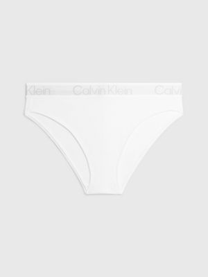 Calvin Klein - Culotte de bikini Radiant Cotton - Sous-vêtements pour femme  - Noir - Taille moyenne - 95% coton, 5% élasthanne - Jersey de coton  extensible - Taille S, blanc, XS : : Mode