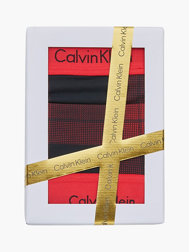 TEXTURED PLAID_BLACK Zestaw z biustonoszem typu bralette i stringami - Modern Cotton dla Kobiety CALVIN KLEIN