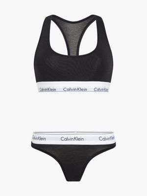 Gewend aan Onderscheiden lava Bralette and Thong Set - Modern Cotton Calvin Klein® | 000QF6703EUB1