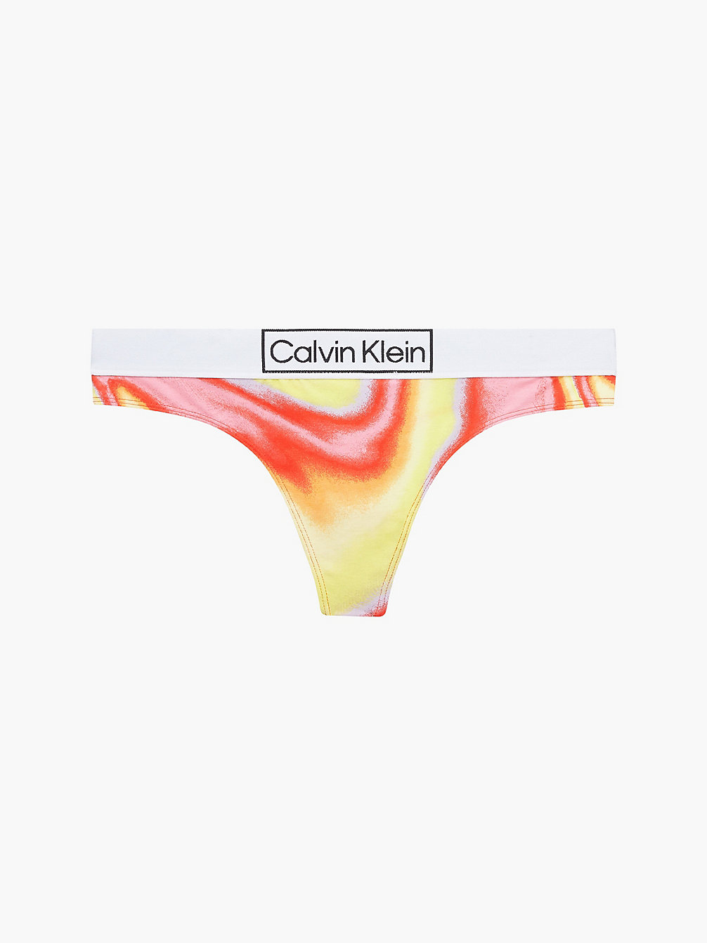 IRIDESCENT PRINT_TUSCAN TERRA COTTA Thong - Pride undefined women Calvin Klein