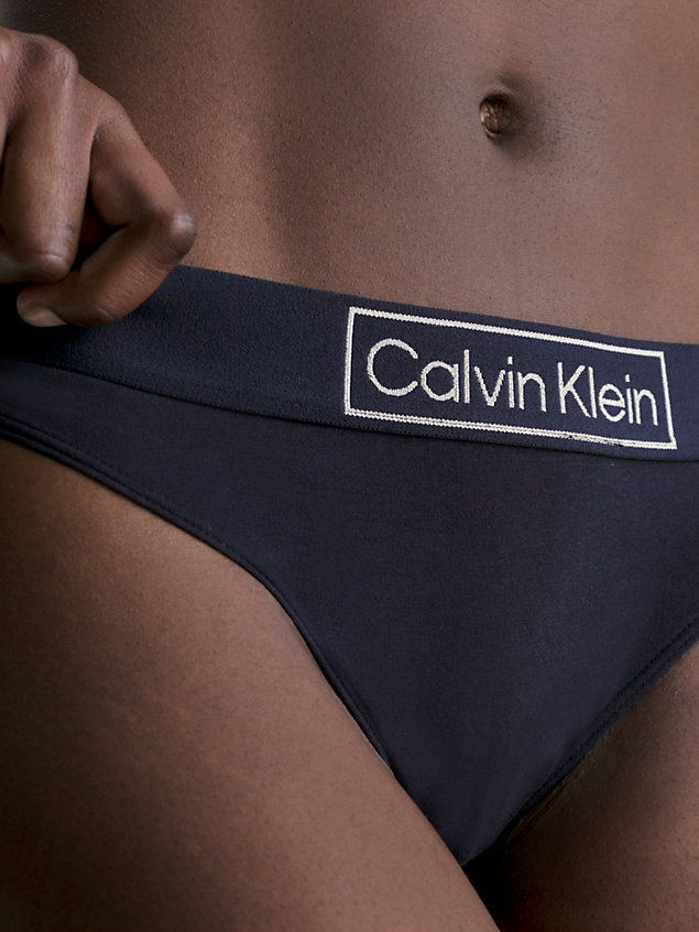 blue thong - reimagined heritage for women calvin klein