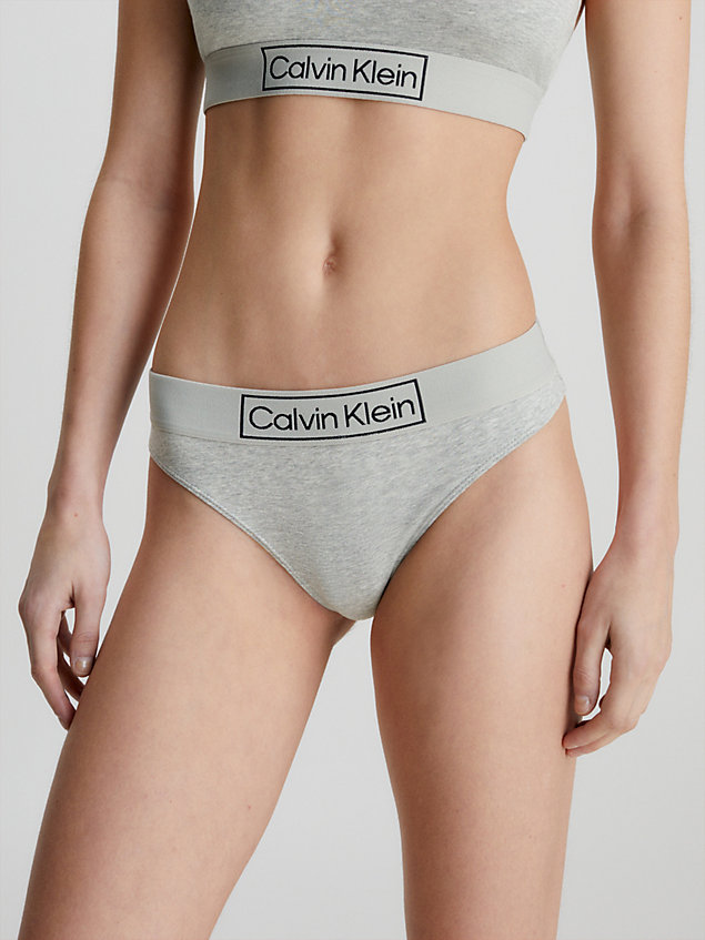 grey thong - reimagined heritage for women calvin klein
