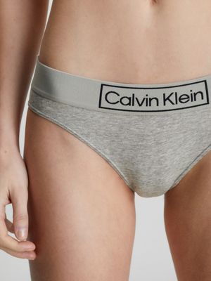 Buy Calvin Klein Grey Reimagined Heritage Thong from Next Latvia