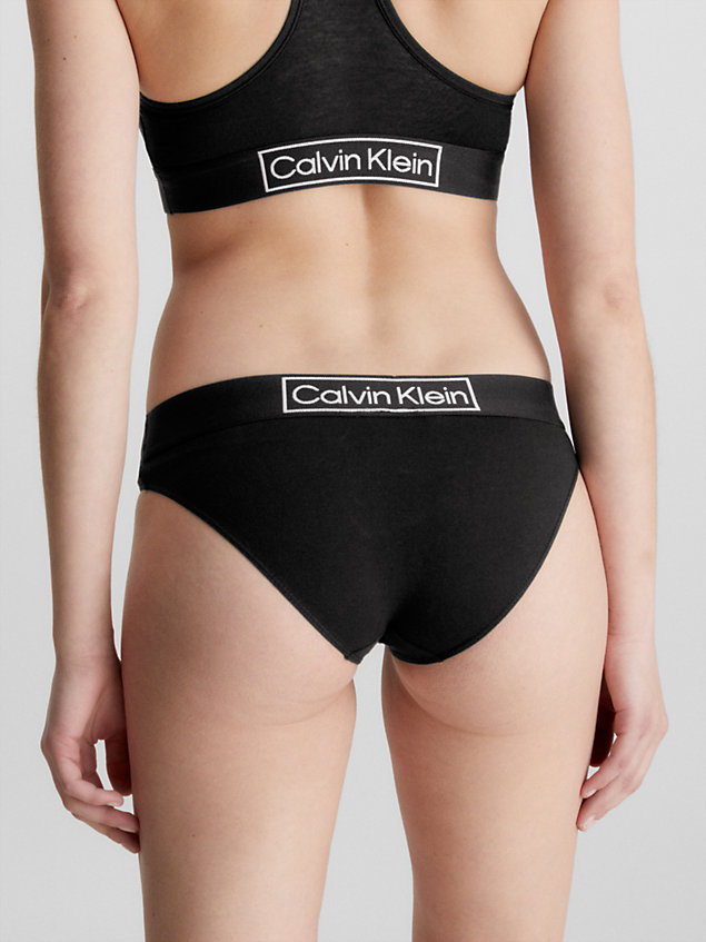 slip bikini - reimagined heritage black da donna calvin klein