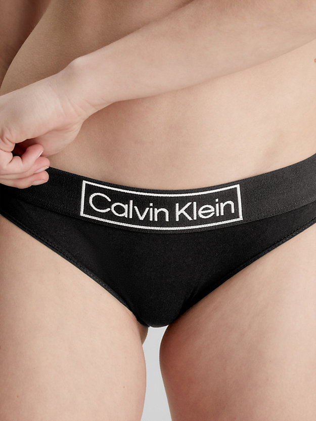 BLACK Bikini Briefs - Reimagined Heritage for women CALVIN KLEIN