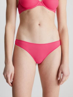 Calvin Klein Underwear Sheer Marquisette Thong Kelly Hearts Women's