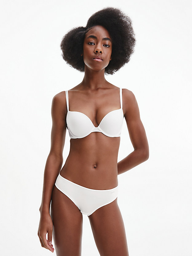 WHITE Bikini Briefs - Sheer Marquisette for women CALVIN KLEIN