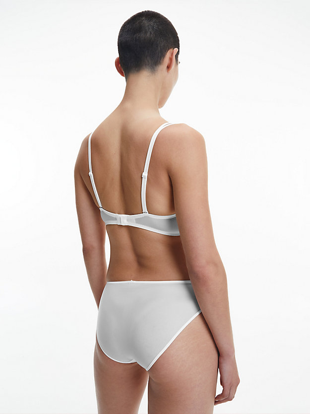 WHITE Bikini Briefs - Sheer Marquisette for women CALVIN KLEIN