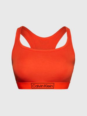 Calvin Klein Heritage Moulded Bralette in Red