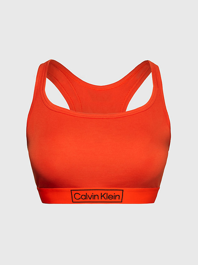 red plus size bralette - reimagined heritage for women calvin klein