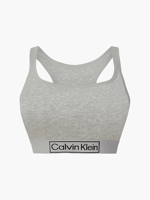GREY HEATHER Plus Size Bralette - Reimagined Heritage for women CALVIN KLEIN