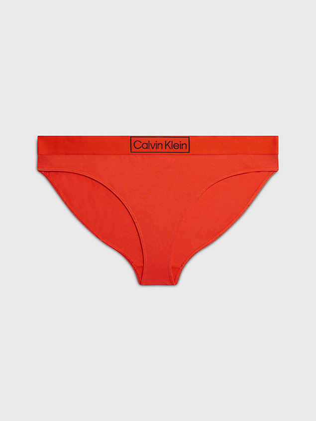 red plus size bikini briefs - reimagined heritage for women calvin klein