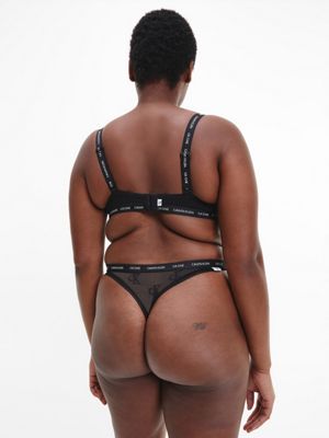 BLACK Plus Size Brazilian Brief - CK One for women CALVIN KLEIN