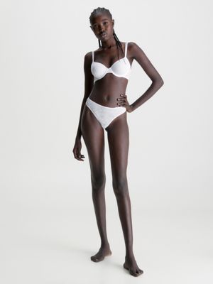 Calvin Klein Sutiã feminino transparente Marquisette levemente forrado,  Preto, 34A : : Moda