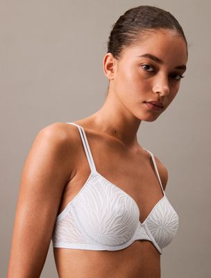 plein air demi t-shirt bra - sheer marquisette for women calvin klein