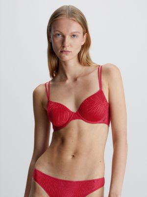 Calvin Klein Sheer Marquisette Demi T-Shirt Bra, Cedar at John Lewis &  Partners