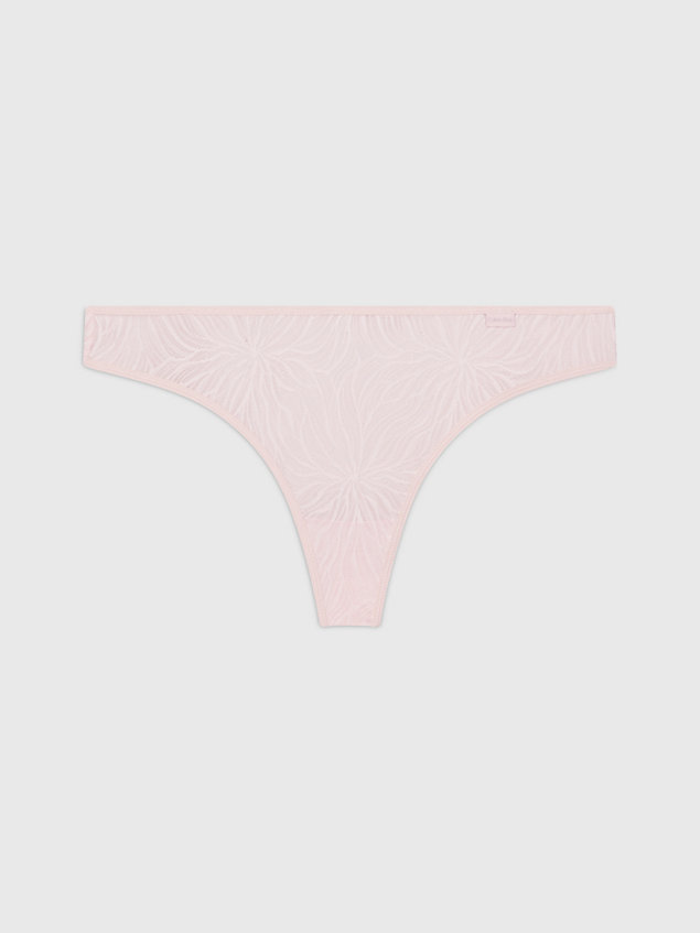pink thong - sheer marquisette for women calvin klein