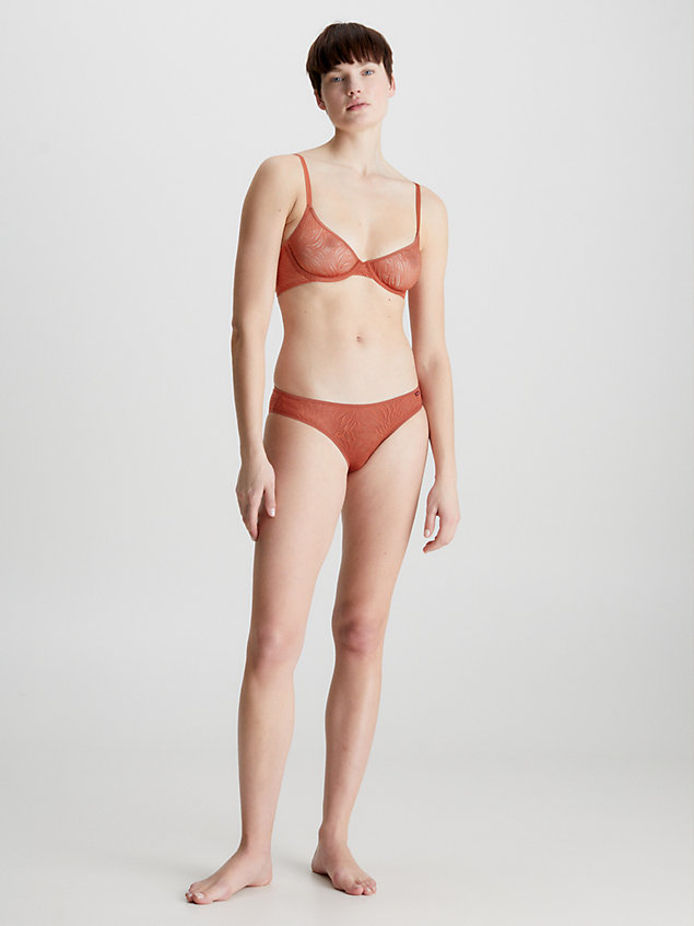 orange bikini briefs - sheer marquisette for women calvin klein