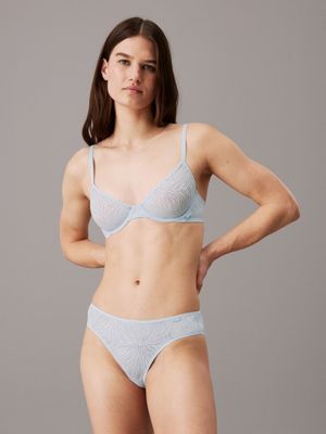 blue bikini briefs - sheer marquisette for women calvin klein