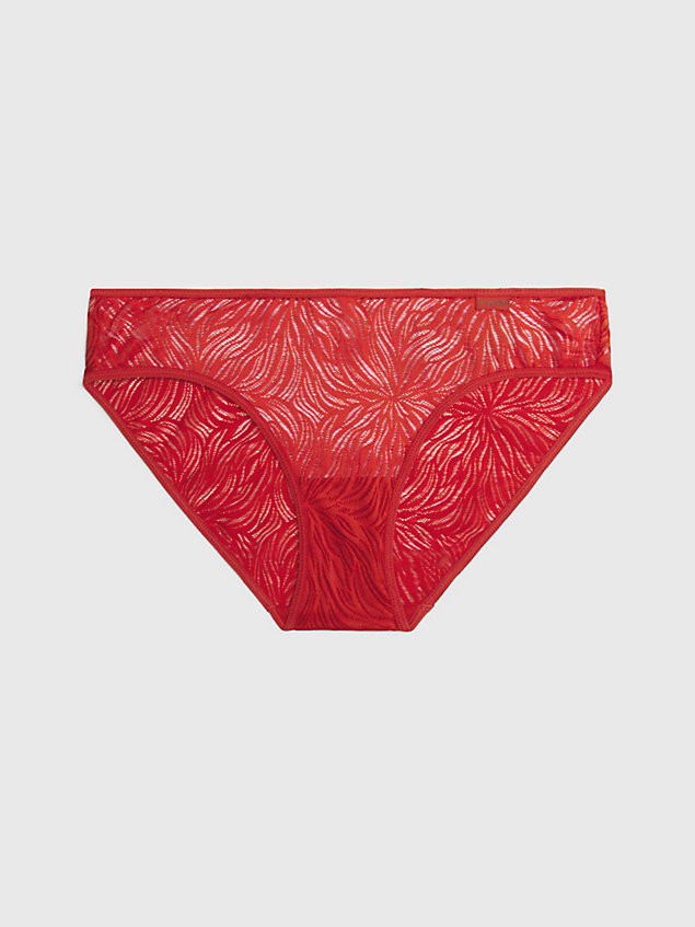 red bikini briefs - sheer marquisette for women calvin klein