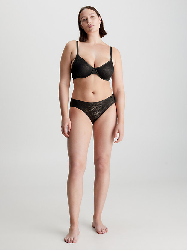 black bikini briefs - sheer marquisette for women calvin klein