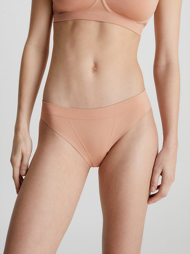 pink bikini briefs - bonded flex for women calvin klein