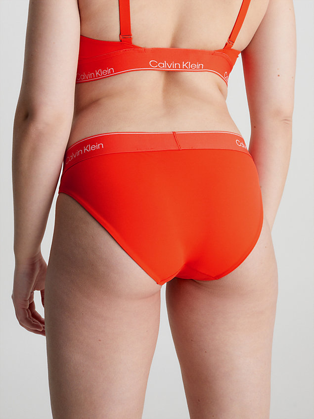 red bikini briefs - modern performance for women calvin klein