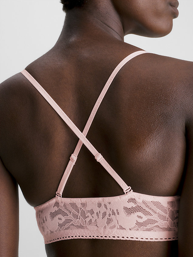 pink braletka - ultra soft lace dla kobiety - calvin klein