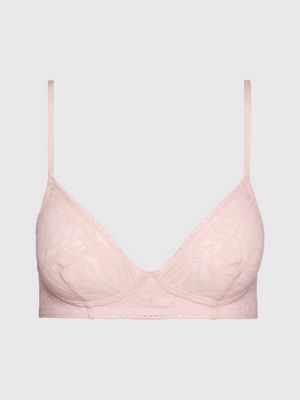 Buy Calvin Klein Triangle Bra Bright Magenta - Scandinavian