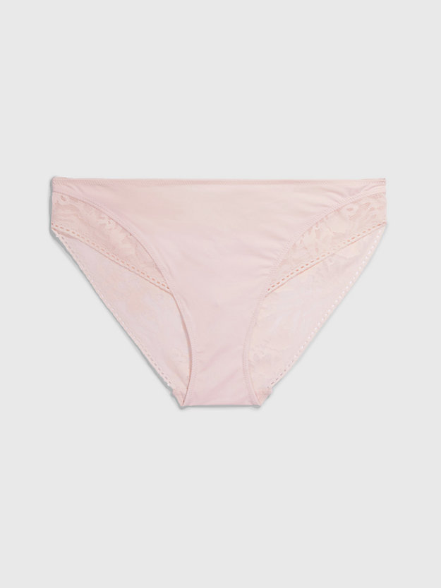 pink bikini briefs - ultra soft lace for women calvin klein