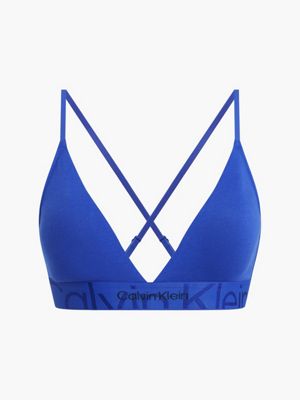  triangle bra - embossed icon for women calvin klein