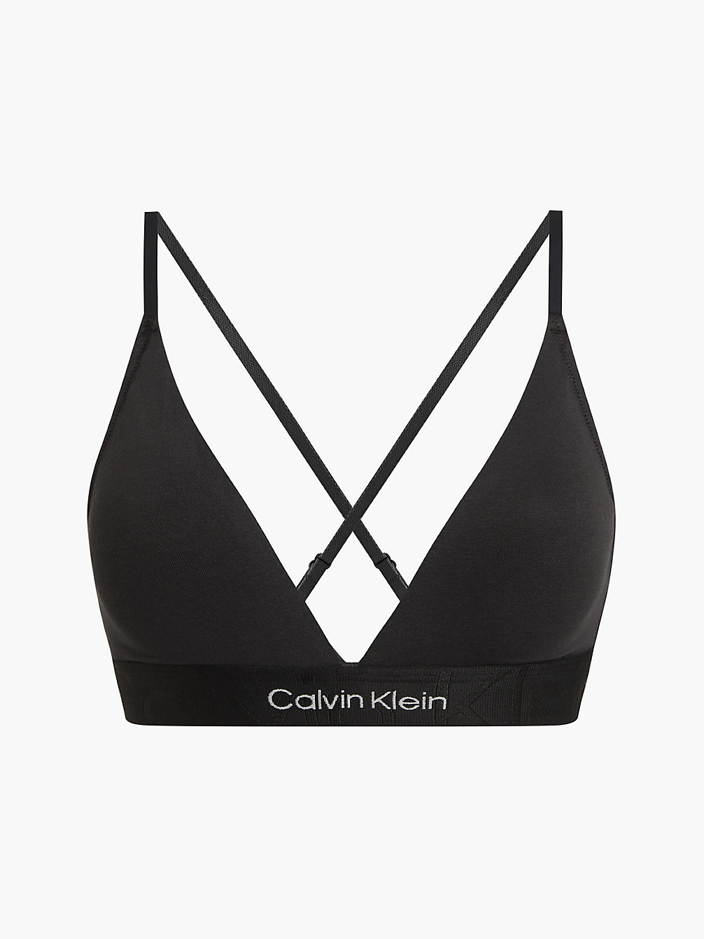 BLACK Triangle Bra - Embossed Icon undefined women Calvin Klein