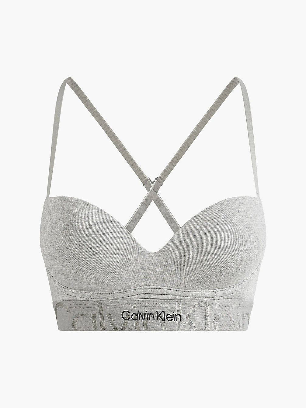 Brassière Push-Up - Embossed Icon > GREY HEATHER > undefined donna > Calvin Klein