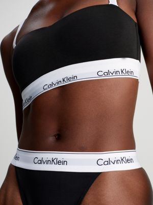 Calvin Klein Jeans STRING THONG Preto - Entrega gratuita   ! -  Roupa de interior Fios dental Mulher 23,00 €