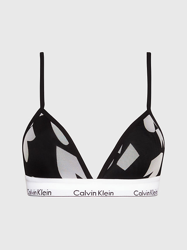 Remembered Hearts Print_black Triangle Bra - Modern Cotton undefined women Calvin Klein