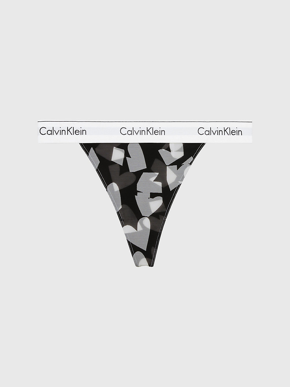 Tanga - Modern Cotton > REMEMBERED HEARTS PRINT_BLACK > undefined mujer > Calvin Klein