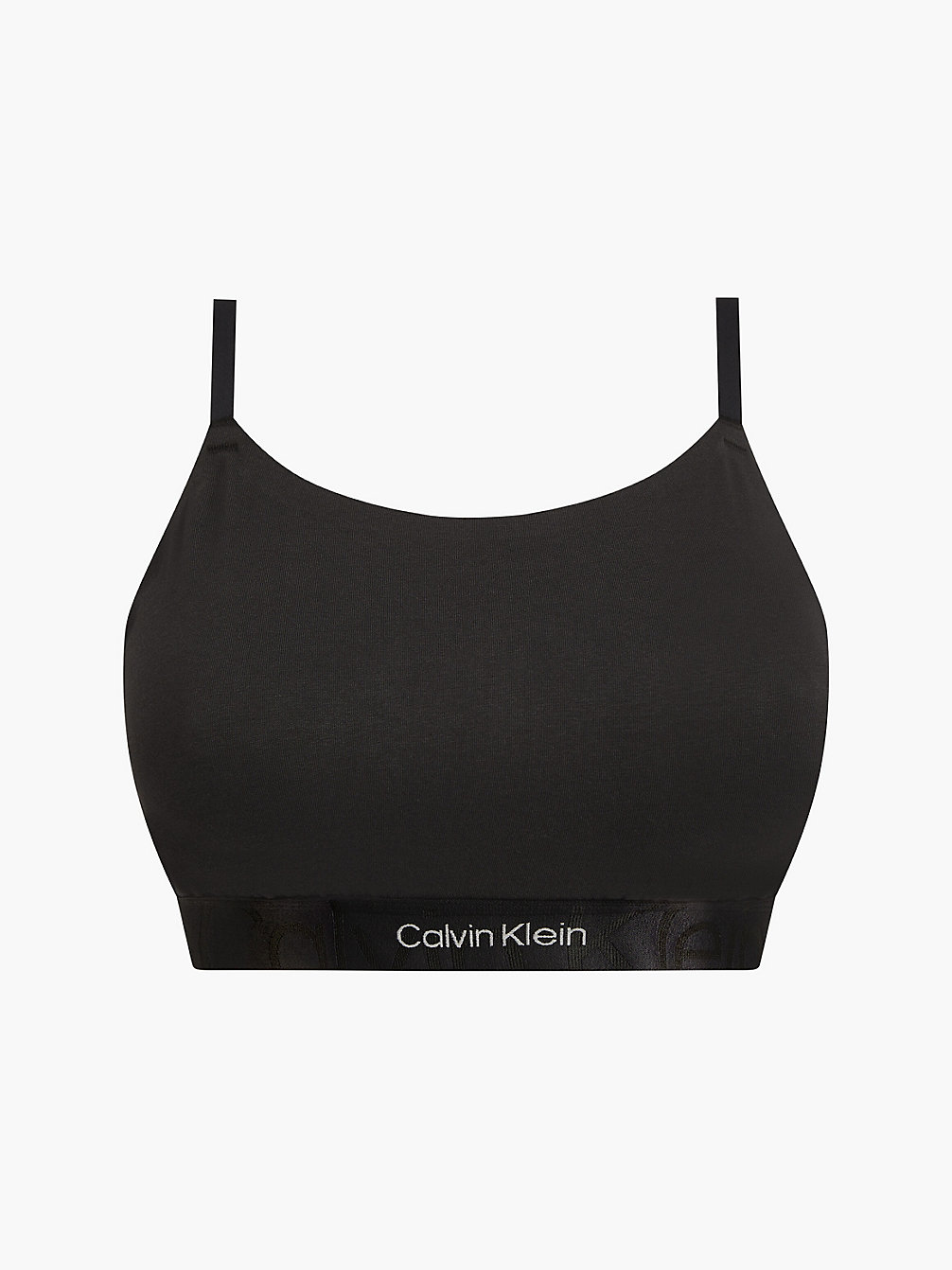 BLACK Plus Size Bralette - Embossed Icon undefined women Calvin Klein