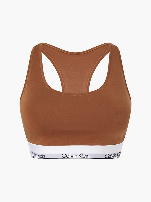 WARM BRONZE Plus Size Bralette - Modern Cotton for women CALVIN KLEIN