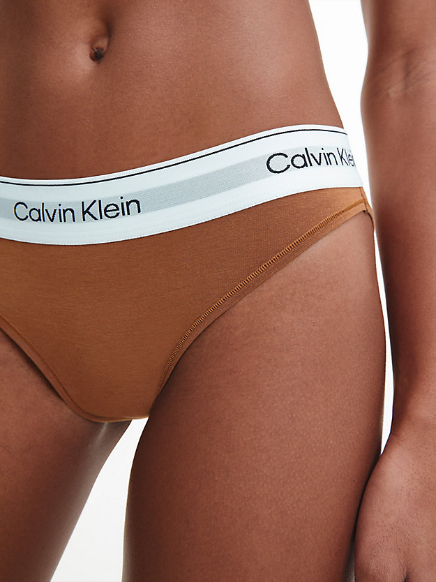 WARM BRONZE Bikini Brief - Modern Cotton for women CALVIN KLEIN